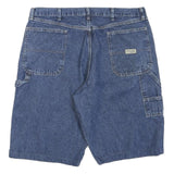WRANGLER Mens Denim Blue Relaxed Casual Shorts L W36 Cotton Blend Workwear