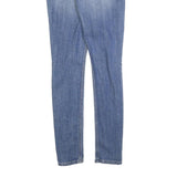 LEVI'S Womens Slim Blue Denim Light Zip Jeans W27 L32 Stretch Cotton Blend