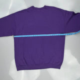 90'S Blank Unbranded Sweatshirt - XL Purple Cotton
