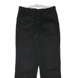 LEVI'S Mens Black Regular Fit Straight Trousers W30 L29 Cotton Blend Zip