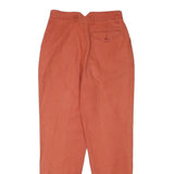 MARIES Womens Linen Blend Slim Coral Trousers W26 L28 Stylish Zip Closure