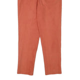 MARIES Womens Linen Blend Slim Coral Trousers W26 L28 Stylish Zip Closure