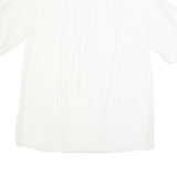 ANGELO LITRICO Mens White Cotton Blend Shirt M Short Sleeve Casual Summer