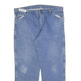DICKIES Mens Relaxed Blue Denim Jeans W40 L30 Classic Cotton Blend Zip Pockets