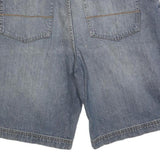 REUNION Mens Denim Blue Casual Shorts L W36 Cotton Blend Relaxed Fit