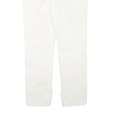 WEEKEND MAX MARA Womens Cotton Blend White Slim Tapered Trousers W32 L27 Stylish