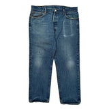 501 Levis Jeans - 35W 30L Blue Cotton