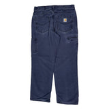 Carhartt Carpenter Trousers - 32W 30L Blue Cotton