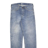 CARHARTT Mens Relaxed Blue Denim Medium Wash W28 L32 Workwear Durable Zip Jeans