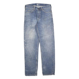 CARHARTT Mens Relaxed Blue Denim Medium Wash W28 L32 Workwear Durable Zip Jeans