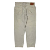 550 Levis Jeans - 34W 31L Beige Cotton