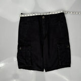 Levis Cargo Shorts - 32W 10L Black Cotton