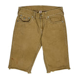 True Religion Denim Shorts - 34W 15L Brown Cotton