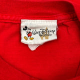 Grumpy Disney Christmas T-Shirt - Medium Red Cotton