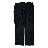 Wrangler Cargo Pants - 38W 32L Black Cotton