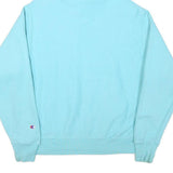 CHAMPION Mens Blue Pullover Hoodie M Cotton Blend Casual Lightweight Sweatshirt