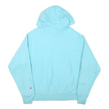 CHAMPION Mens Blue Pullover Hoodie M Cotton Blend Casual Lightweight Sweatshirt