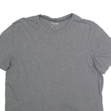 CALVIN KLEIN Mens Grey Crew Neck Short Sleeve T-Shirt XL Casual Cotton
