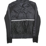 H&M Womens Black & Grey Zip Jacket M Polyester Lightweight Hooded Sportswear