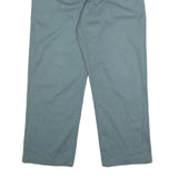 DICKIES Mens Cotton Blend Blue Regular Straight Trousers W34 L27 Workwear Zip