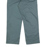 DICKIES Mens Cotton Blend Blue Regular Straight Trousers W34 L27 Workwear Zip