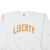 RUSSELL ATHLETIC Mens Grey Liberty Crew Neck L Cotton Blend Sweatshirt