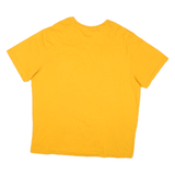 REEBOK Mens Yellow Graphic T-Shirt 2XL Short Sleeve Crew Neck Cotton Blend