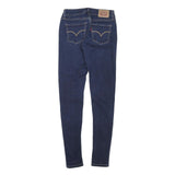 LEVI'S Womens Jeans Blue Slim Skinny Denim Medium W24 L26 Zip Cotton Blend