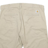 CARHARTT Womens Shorts Beige Casual M W34 Durable Cotton Workwear