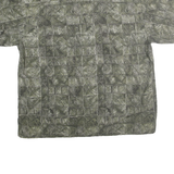 COOKE STREET Mens Green Cotton Casual Shirt XL Printed Relaxed Fit Hawaiian
