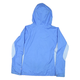 COLUMBIA Womens Blue & Light Blue Outdoor Jacket XL Polyester Blend Zip Hooded