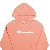 CHAMPION REVERSE WEAVE Womens Peach Hoodie M Cotton Blend Casual Pullover