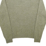 CHAPS Mens Green Jumper Pullover Plain Crew Neck Basic Knit L Stylish Casual