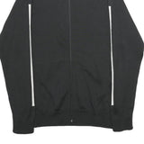 ADIDAS Mens Black White Athletic Jacket M Polyester Blend Zip Track Sportswear