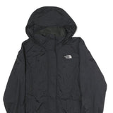 THE NORTH FACE Womens Black Outdoor Jacket S Polyester Zip Hooded Plain
