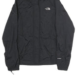 THE NORTH FACE Womens Black Outdoor Jacket S Polyester Zip Hooded Plain
