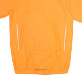 MUDDYFOX Mens Orange Cycling T-Shirt S Short Sleeve 1/4 Zip Lightweight Sports