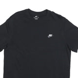 NIKE Mens Black Graphic T-Shirt XL Short Sleeve Crew Neck Casual Cotton
