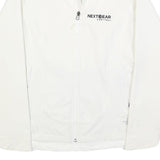 THE NORTH FACE Womens White Softshell Jacket S Polyester Blend Zip Outdoor