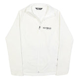 THE NORTH FACE Womens White Softshell Jacket S Polyester Blend Zip Outdoor