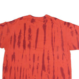 NIKE Mens Red & Maroon Tie Dye T-Shirt XL Short Sleeve Crew Neck Logo