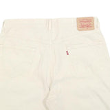 LEVI'S Mens Shorts Cream Casual Cotton Blend L W36 Classic Fit Summer