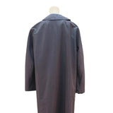 BARSTONS Womens Navy Blue Button Cotton Blend Long Sleeve Classic Jacket L