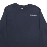 CHAMPION Mens Navy Blue Sweatshirt XL Cotton Blend Crew Neck Casual Pullover