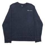 CHAMPION Mens Navy Blue Sweatshirt XL Cotton Blend Crew Neck Casual Pullover
