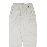 LEE Mens Relaxed White Cotton Blend Trousers W27 L30 Casual Zip Closure