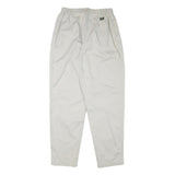LEE Mens Relaxed White Cotton Blend Trousers W27 L30 Casual Zip Closure
