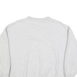 ADIDAS Womens Grey Cotton Blend Crew Neck Sweatshirt XL Casual Pullover