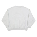 ADIDAS Womens Grey Cotton Blend Crew Neck Sweatshirt XL Casual Pullover