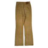 Levis Boot Cut Cord Trousers - 27″ Waist Beige Cotton